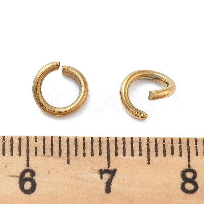 Ion Plating(IP) 304 Stainless Steel Open Jump Rings for Chainmaille Weaves STAS-M081-01G-05-1