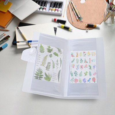 1 Grid Transparent PP Plastic Photocard Storage Albums AJEW-WH0419-72B-1