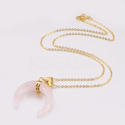 Natural & Synthetic Mixed Stone Pendant Necklaces NJEW-JN02140-1