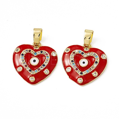 Brass Enamel Pendants KK-E068-VC038-1