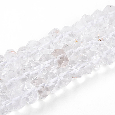 Natural Quartz Crystal Beads Strands G-N347-09A-01-1