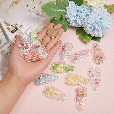 45Pcs 9 Colors Plastic with Resin and Polymer Clay Accessories RESI-CJ0001-175-1