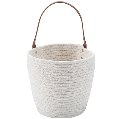 Woven Cotton Storage Baskets AJEW-WH20054-010D-1