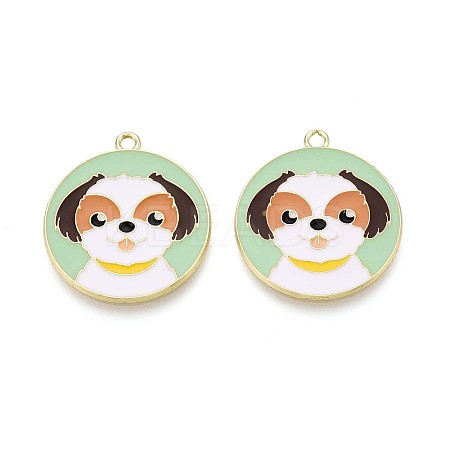 Eco-Friendly Alloy Enamel Pendants X-ENAM-Q437-057-NR-1