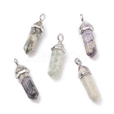 Natural Peace Jade Pointed Pendants X-G-M378-01P-A14-1