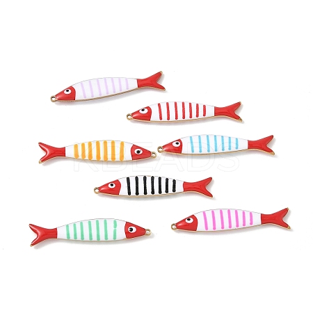 201 Stainless Steel Enamel Pendants STAS-C138-02A-G-1