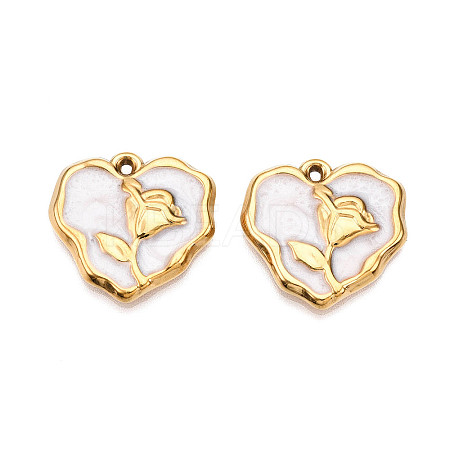 304 Stainless Steel Pendants STAS-N107-03A-G-1
