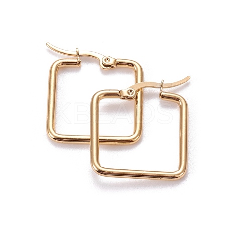 201 Stainless Steel Hoop Earrings EJEW-A052-04A-G-1