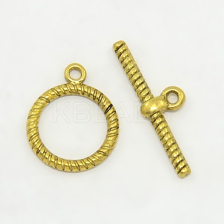 Tibetan Style Alloy Toggle Clasps LS-K08S2032-1