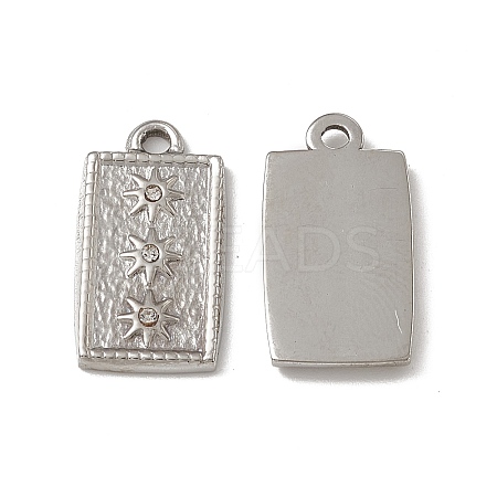 201 Stainless Steel Pendants STAS-J401-VC592-1