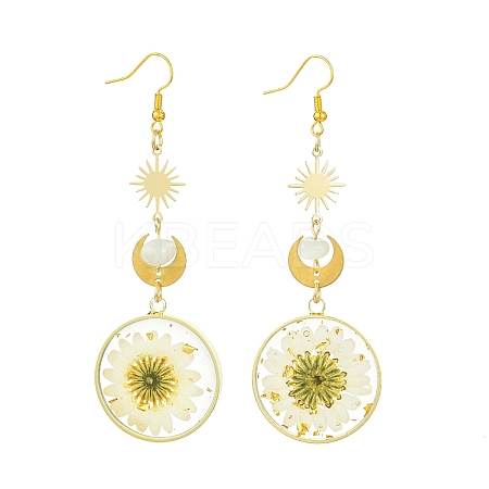 Brass Dangle Earrings EJEW-FS00017-1