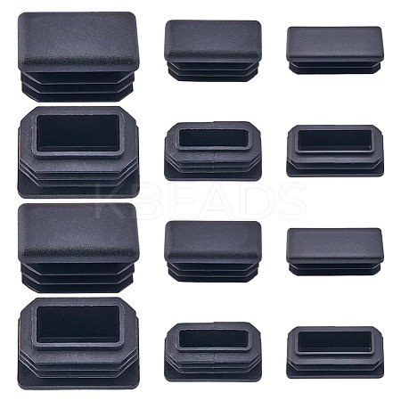 24Pcs 3 Style Plastic Furniture End Caps FIND-GF0005-30-1