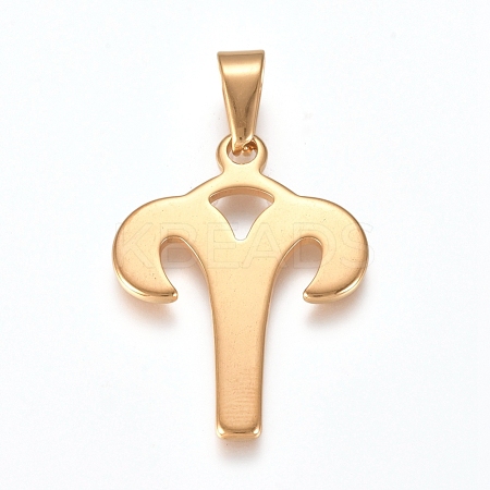 304 Stainless Steel Pendants STAS-L210-06C-G-1