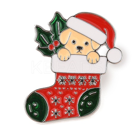 Christmas Theme Enamel Pins JEWB-S027-01C-1