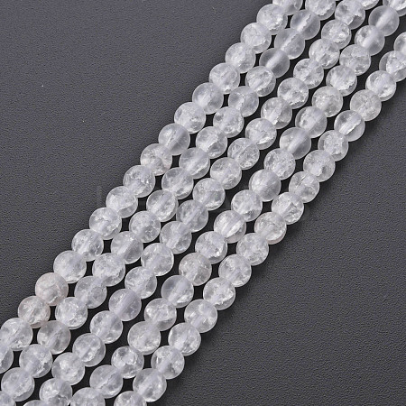 Crackle Glass Beads Strands GLAA-S192-D-006A-1