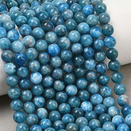 Natural Apatite Bead Strands G-P204-09-7mm-1-1