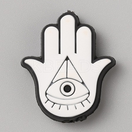 Evil Eye PVC Plastic Beads LS-SIL-SZC0005-08H-1