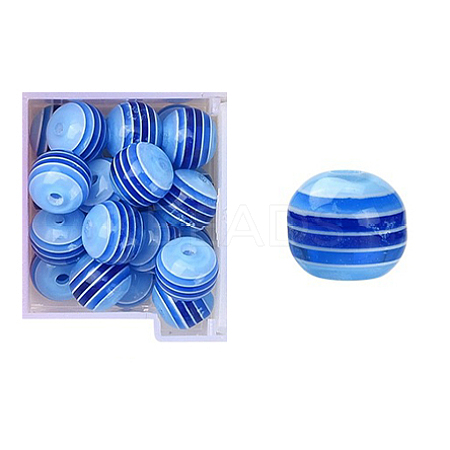 Mybeadsfindings Transparent Stripe Resin Beads JX717D-1
