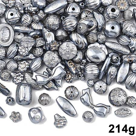 214G Pearlized Opaque Acrylic Beads OACR-YW0004-40-1