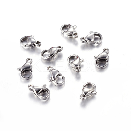 Tarnish Resistant 304 Stainless Steel Lobster Claw Clasps LS-X-STAS-AB09-1