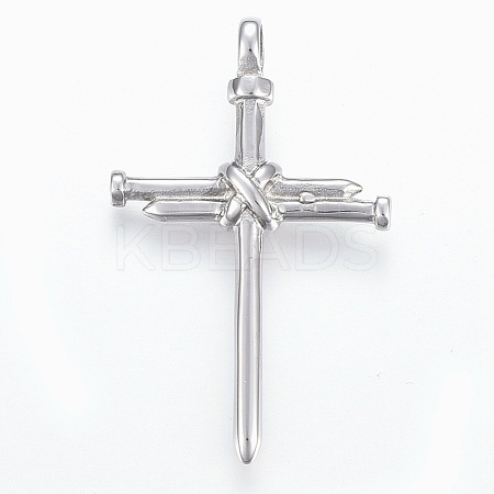 Tarnish Resistant 304 Stainless Steel Big Pendants STAS-L204-04P-1