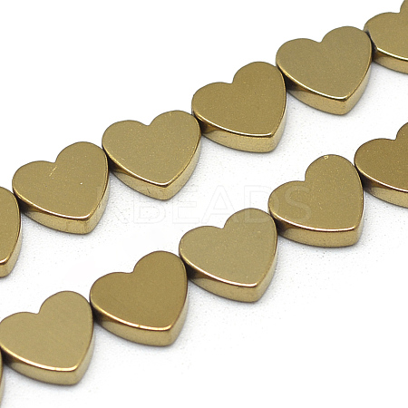 Electroplate Non-magnetic Synthetic Hematite Beads Strands G-T057-13F-1