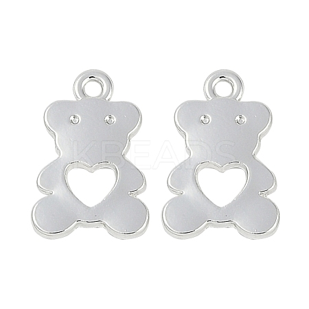 Rack Plating Alloy Pendants PALLOY-D029-16S-RS-1