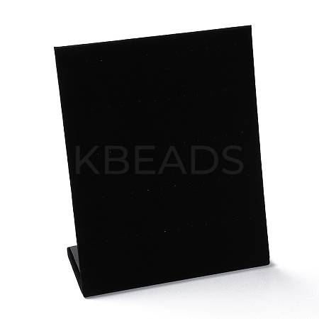 Wood Covered with Velvet Slant Back Earrings Display Stands NDIS-Q027-01C-1