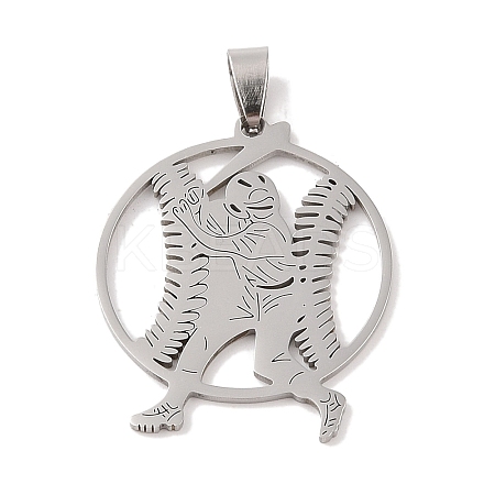 Non-Tarnish 201 Stainless Steel Pendants STAS-A094-05A-P-1