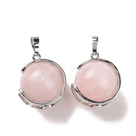 Natural Rose Quartz Pendants G-A212-01P-05-1