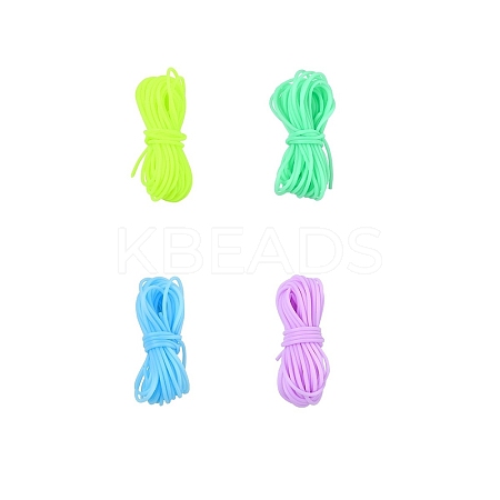 20M 4 Colors Hollow Pipe PVC Tubular Synthetic Rubber Cord RCOR-YW0001-06B-1