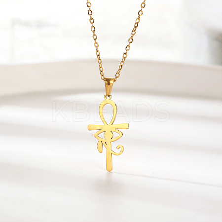 Fashionable 304 Stainless Steel pendant necklace suitable for daily wear for women. AI3619-1-1