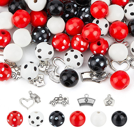 DIY Nurse's Day Theme Jewelry Making Finding Kit DIY-DC0002-47-1