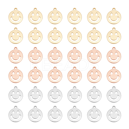 30Pcs 3 Colors Brass Pendants KK-UN0001-62-1