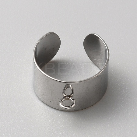 304 Stainless Steel Loop Ring Base FIND-WH0161-31D-P-1