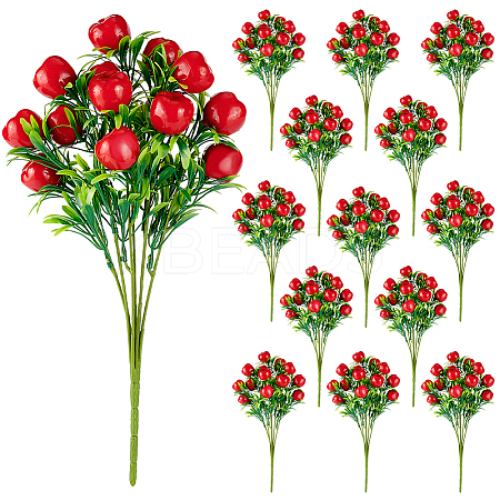Plastic Imitation Apple AJEW-WH0502-39-1