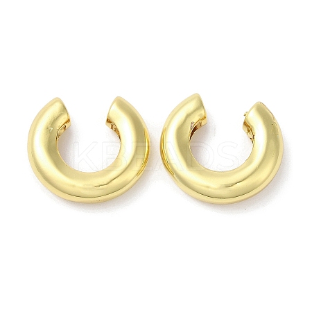 Rack Plating Brass Cuff Earrings for Women EJEW-F315-01G-1