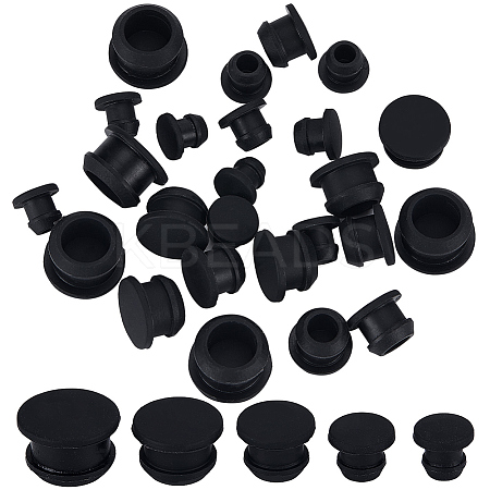 30Pcs 5 Style Silicone Bottle Seal Plug AJEW-GF0008-09A-1