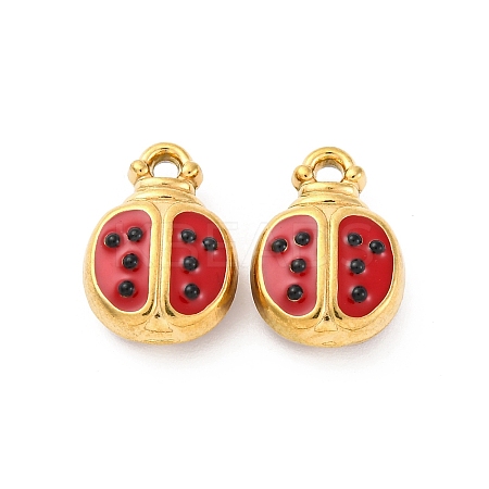304 Stainless Steel Enamel Pendants STAS-B085-41G-1