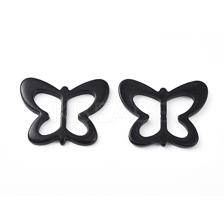 Resin Buckle Clasps RESI-WH0008-25A-1