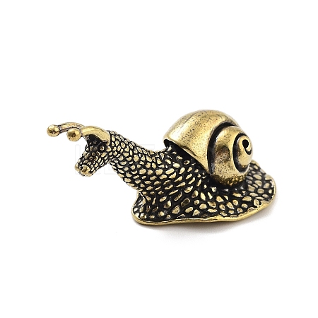 Brass Snail Figurines Statues for Home Desktop Feng Shui Ornament KK-A216-05B-AB-1