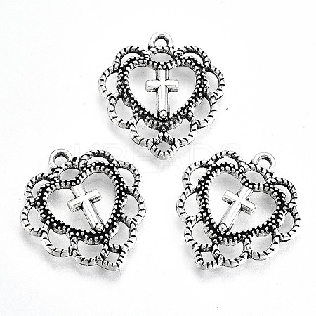 Tibetan Style Alloy Pendants LS-TIBE-S323-059AS-RS-1