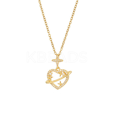 Brass Pave Crystal Rhinestone Pendant Necklaces for Wowen GP4865-1-1