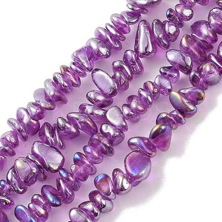 Spray Painted Glass Beads Strands GLAA-P062-C01-1