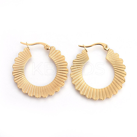 201 Stainless Steel Hoop Earrings EJEW-A054-14G-1