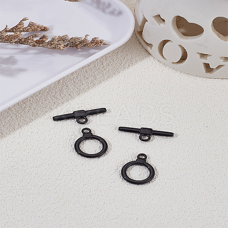 304 Stainless Steel Toggle Clasps STAS-LP0004-77EB-1