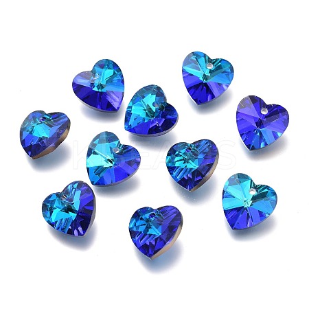 Faceted Glass Charms RGLA-L026-B04-1
