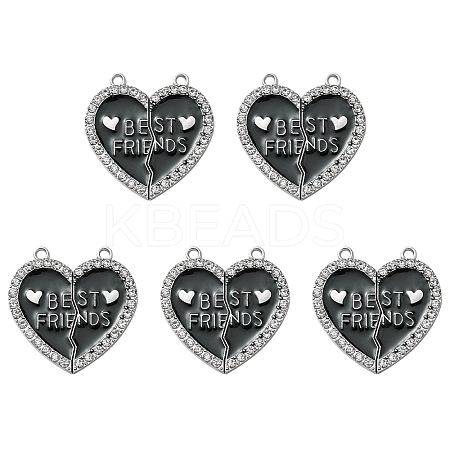 Alloy Enamel Split Pendant ENAM-YW0003-81A-1
