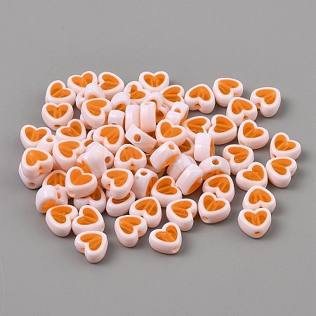 50Pcs Plastic Beads KY-WH0006-03A-1