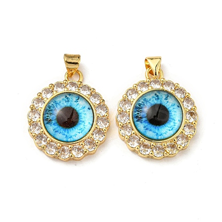 Real 18K Gold Plated Brass Pendants KK-L209-008G-05-1